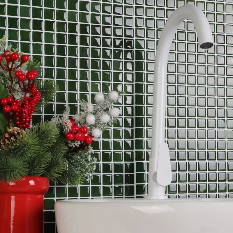 Ceramic Tile Blank - 20pcs 3D Mosaic Style Wall Sticker