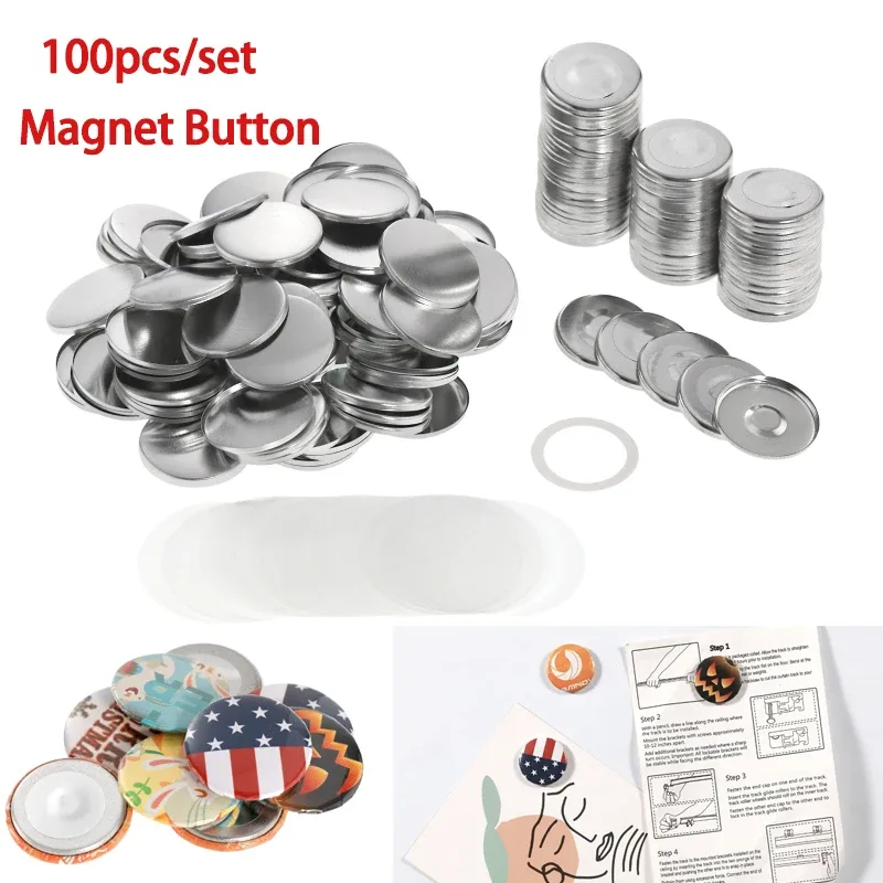 Button Badge Blank - 25mm 32mm 58mm DIY Strong Magnetic