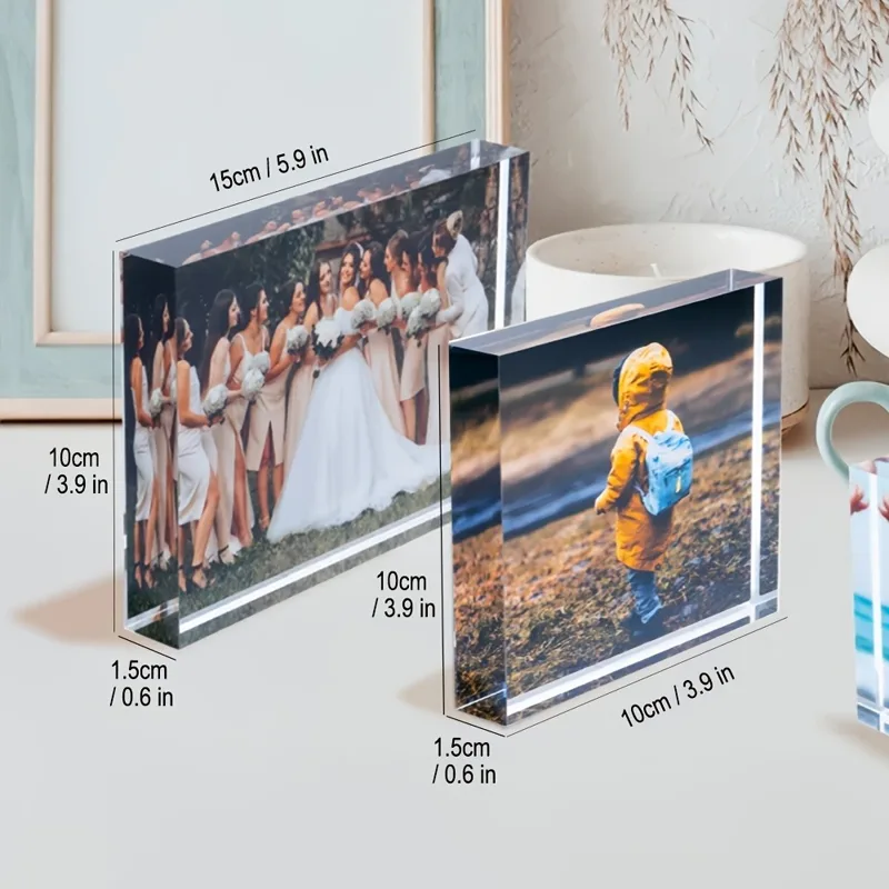 Photo Acrylic Block - Personalized 3D Acrylic Photo Block -