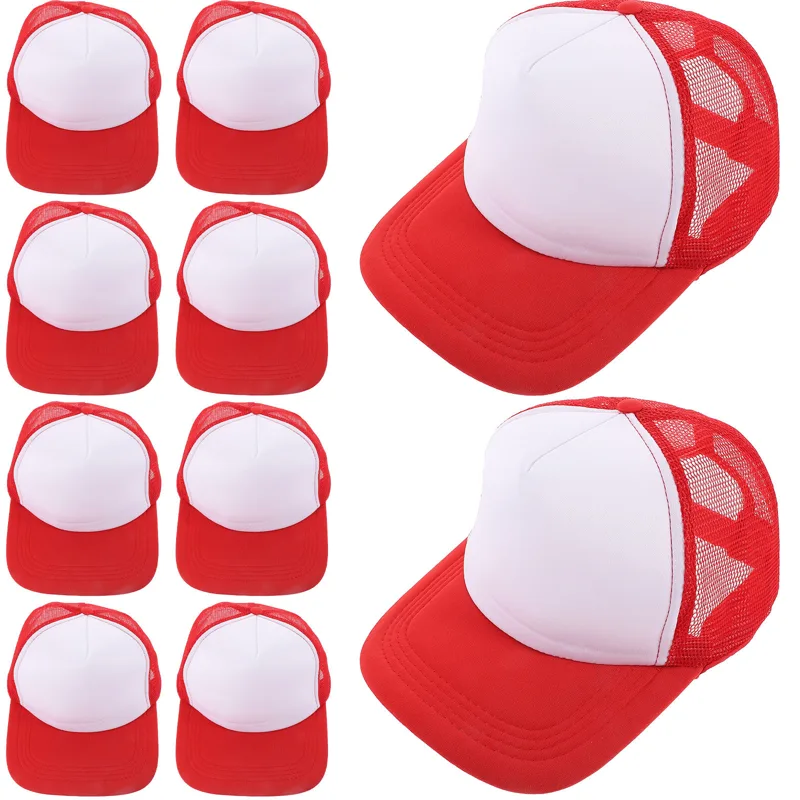 Hat Sublimation Blank - 10Pcs Blank Baseball Hats Mesh Design
