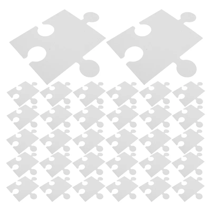 Puzzle Blank White - 60Pcs Large Blank White Puzzle Pieces