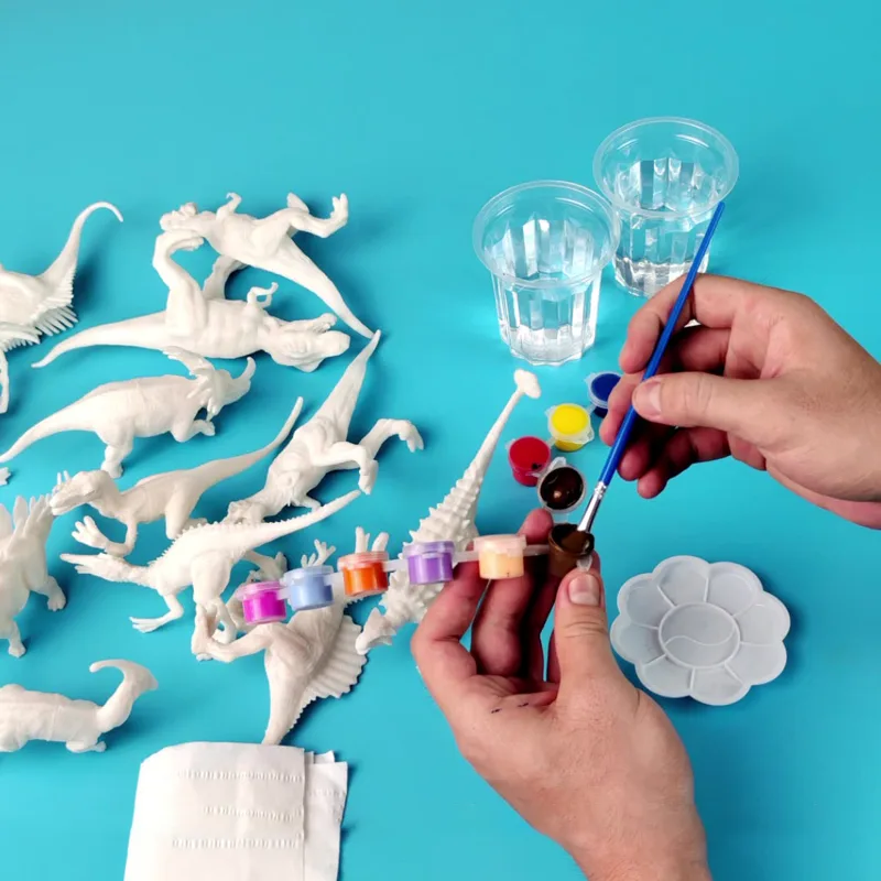 6pcs/8pcs, DIY Coloring Dinosa - огляд і ціна Puzzle Blank White
