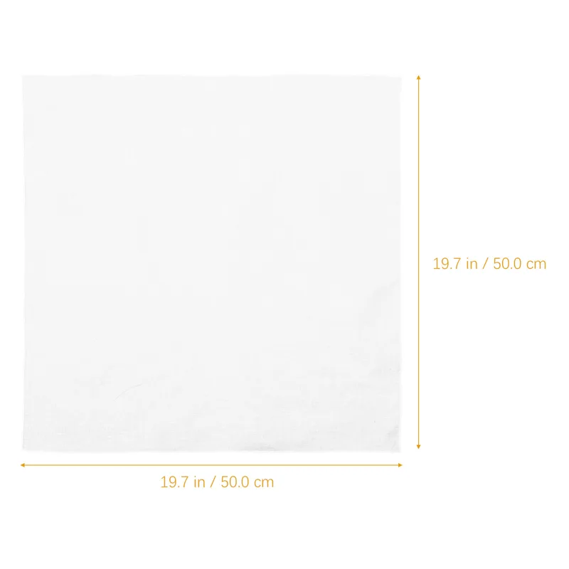 White Cotton Handkerchief Squa - огляд і ціна Bandana Blank White