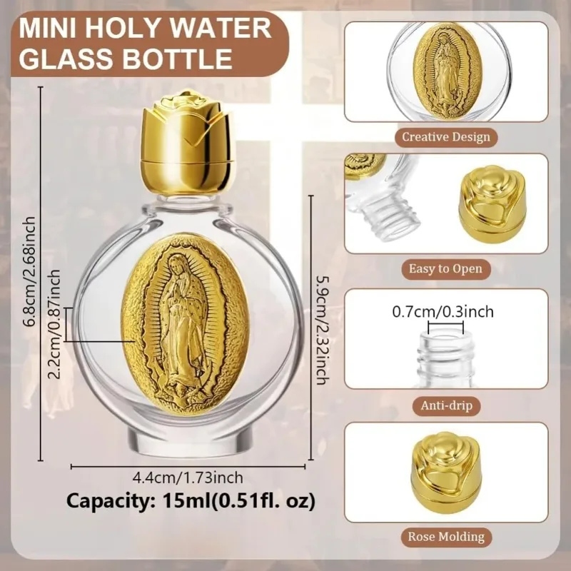 12/2Pcs Holy Water Bottles 0.5 - огляд і ціна Water Bottle Blank