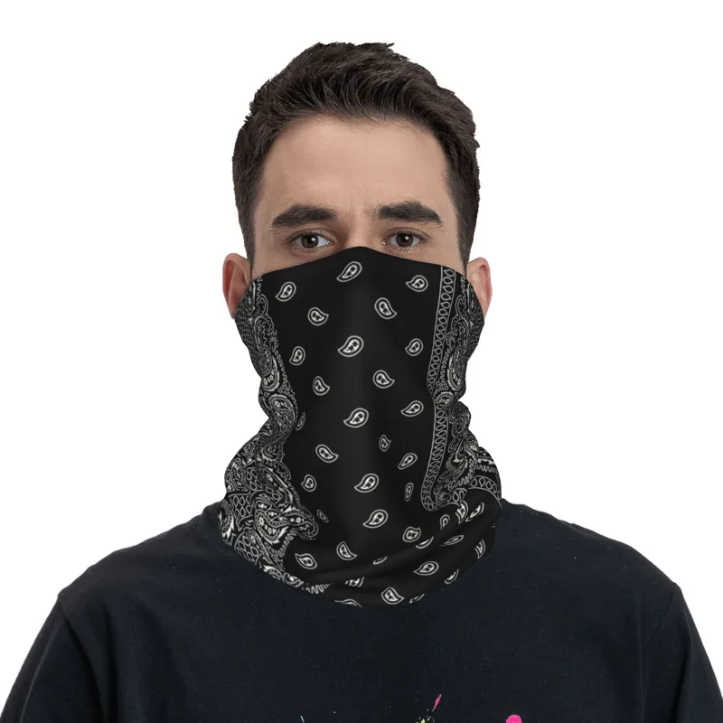 Custom Black And White Paisley - огляд і ціна Bandana Blank White