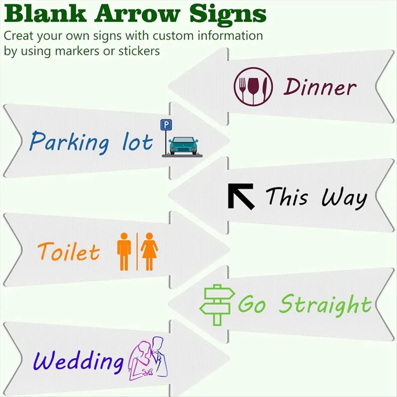 (AIMA) Directional Arrows Sign - огляд і ціна Yard Sign Blank