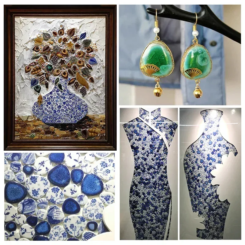 100g Oval Ceramic Mosaic Tiles - огляд і ціна Ceramic Tile Blank