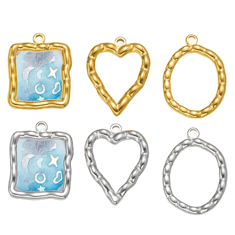 5pcs Stainless Steel Heart Rou - огляд і ціна Metal Photo Panel