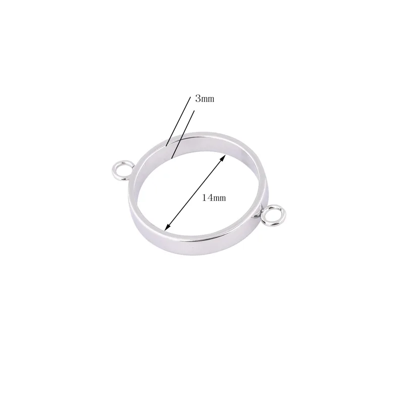 10pcs Stainless Steel 14mm Ope - огляд і ціна Metal Photo Panel