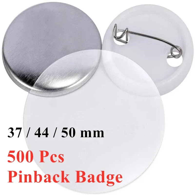 500Pcs/set Blank Badge Pinback - огляд і ціна Button Badge Blank