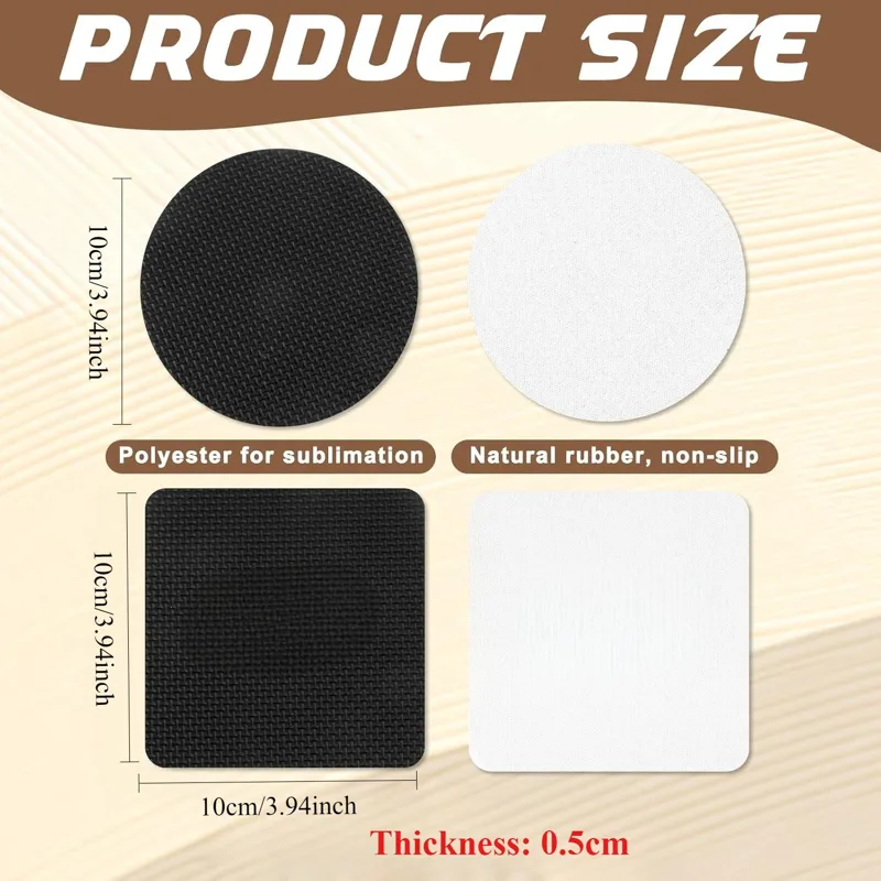 10 Pcs Sublimation Coasters Bl - огляд і ціна Coaster Sublimation Blank