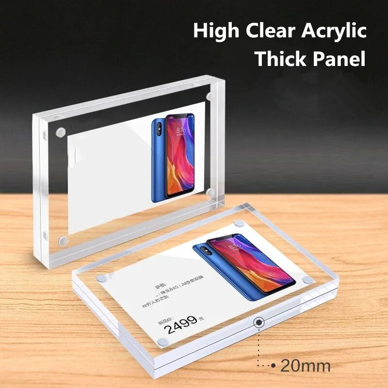 90x55mm Magnetic Acrylic Price - огляд і ціна Photo Acrylic Block