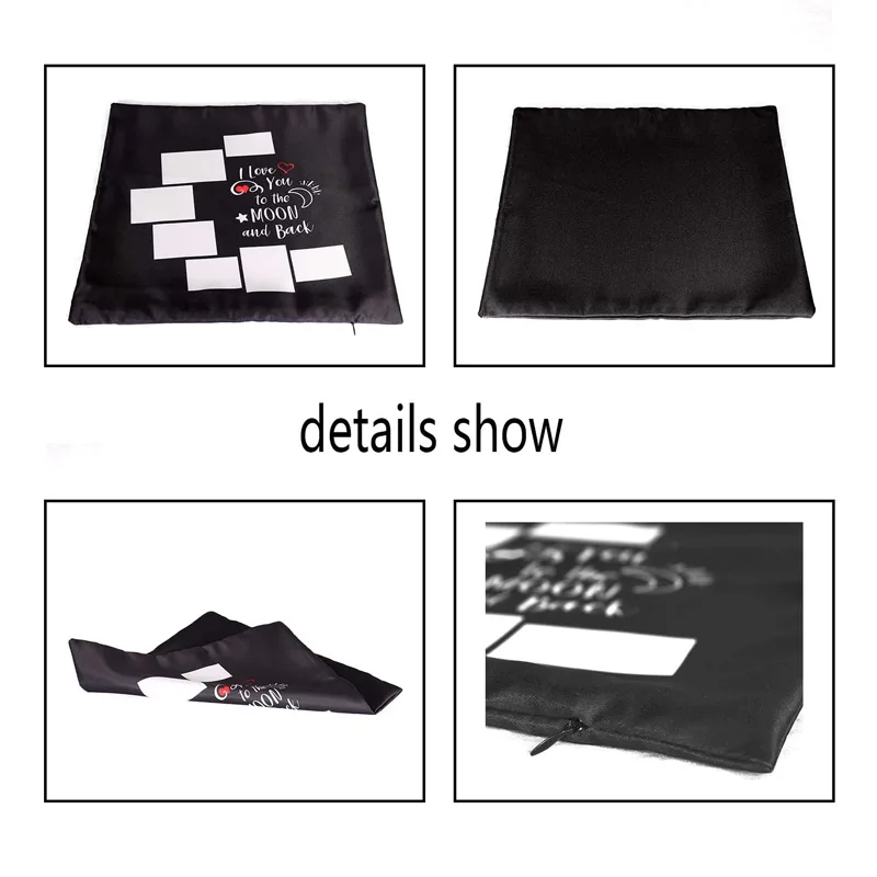 10pcs/Lot 7 Panels Blank Moon  - огляд і ціна Pillow Cover Sublimation