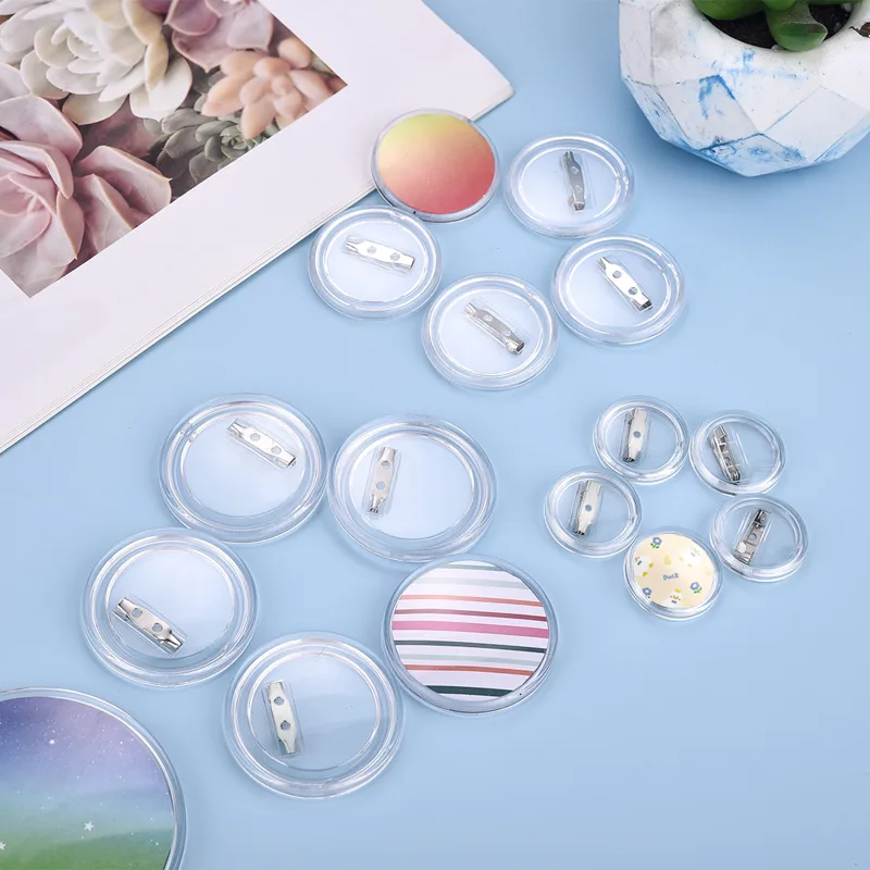 5pcs 26-75mm Transparent Acryl - огляд і ціна Button Badge Blank