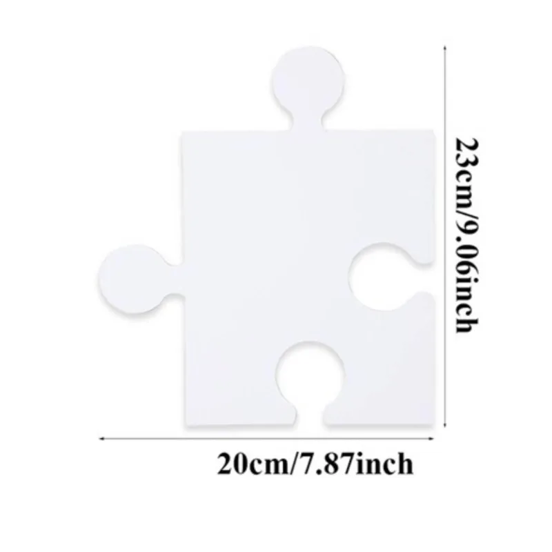 30 Pieces Blank Puzzle Pieces  - огляд і ціна Puzzle Blank White