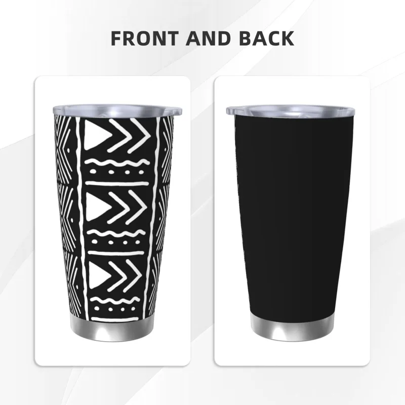 Black And White African Bogola - огляд і ціна Tumbler 20Oz White