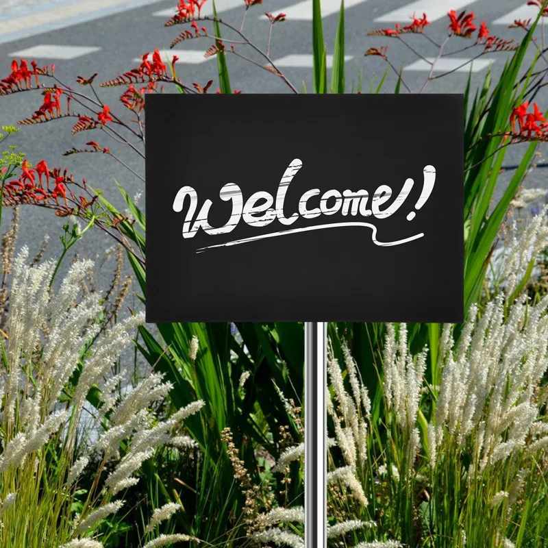 2Pcs Professional Black Blank  - огляд і ціна Yard Sign Blank