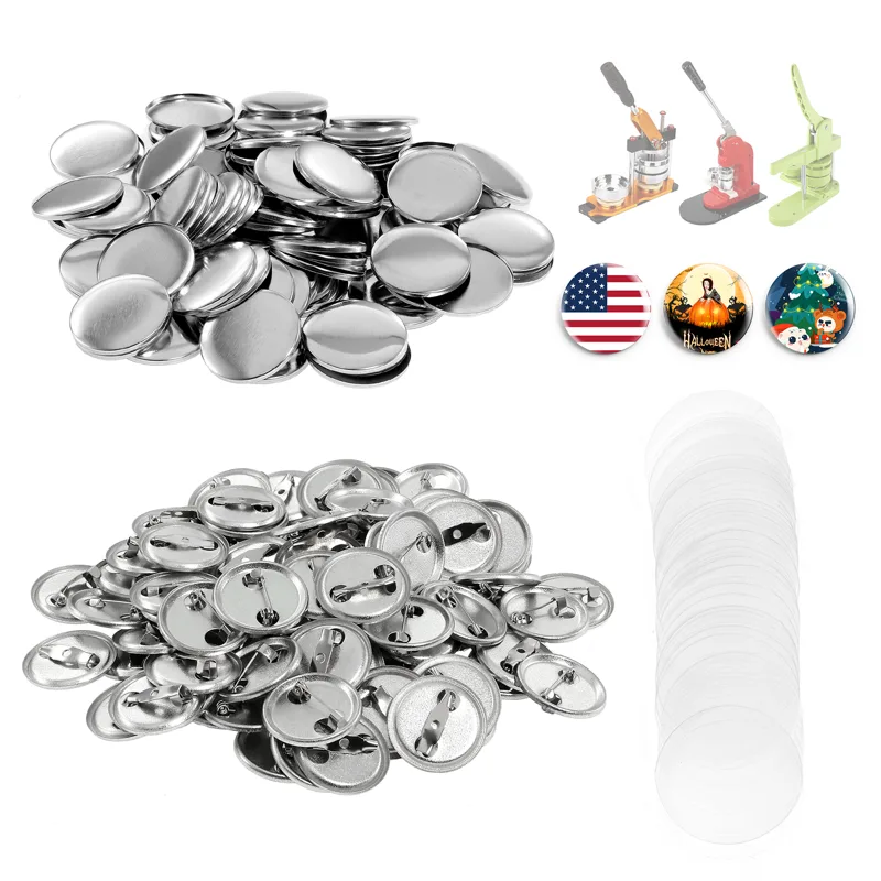 100Pcs Mini DIY Round Mirror M - огляд і ціна Button Badge Blank