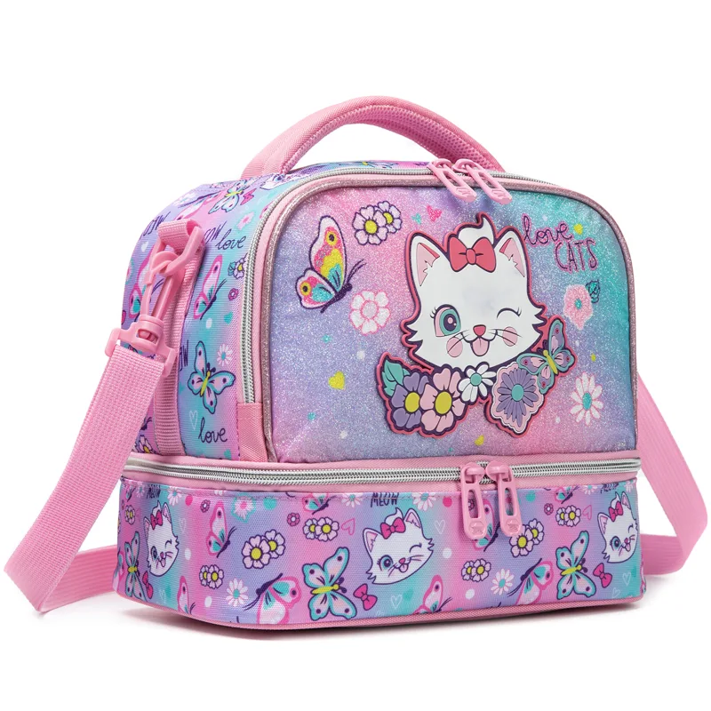 Cute Cat Print Glitter Double  - огляд і ціна Tote Bag Sublimation