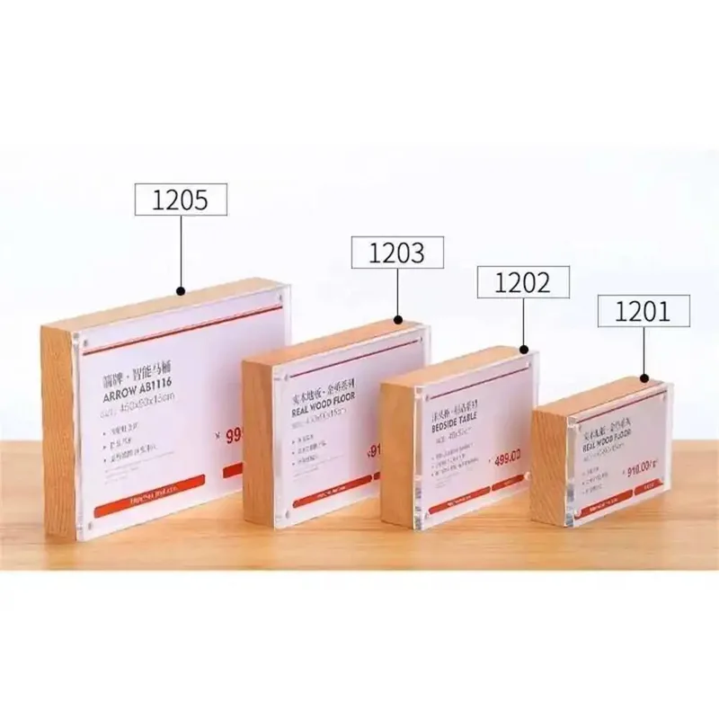 Desk Price Card Display Magnet - огляд і ціна Photo Acrylic Block