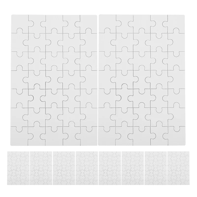 12Pcs Blank Sublimation Puzzle - огляд і ціна Puzzle Blank White