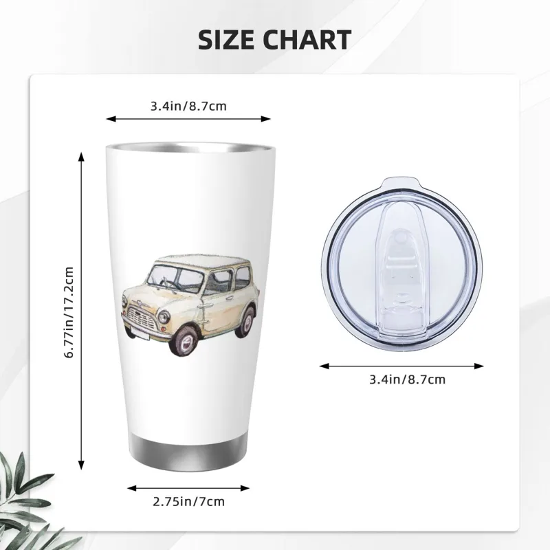 Classic White Mini Cooper In W - огляд і ціна Tumbler 20Oz White