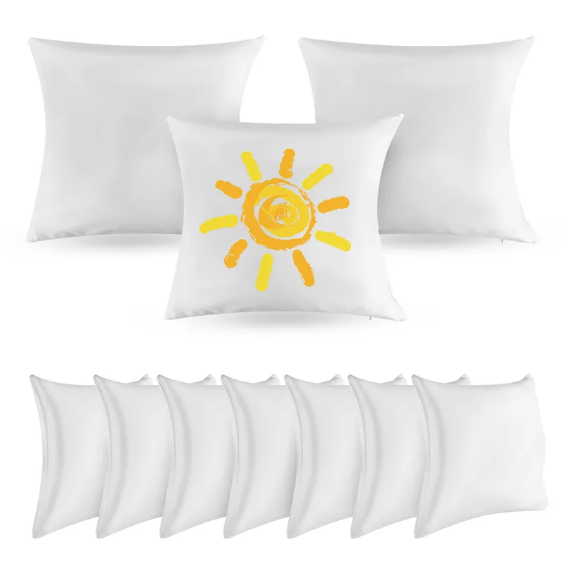 40X40 White Plain Sublimation  - огляд і ціна Pillow Cover Sublimation