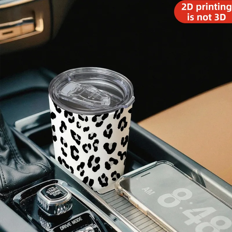 20oz Black Silver Sparkle Leop - огляд і ціна Tumbler 20Oz White