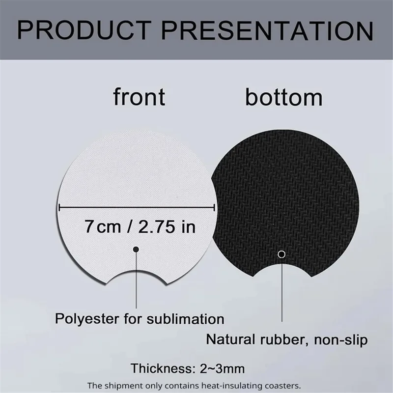 Budget-Friendly-Bulk Sublimati - огляд і ціна Coaster Sublimation Blank