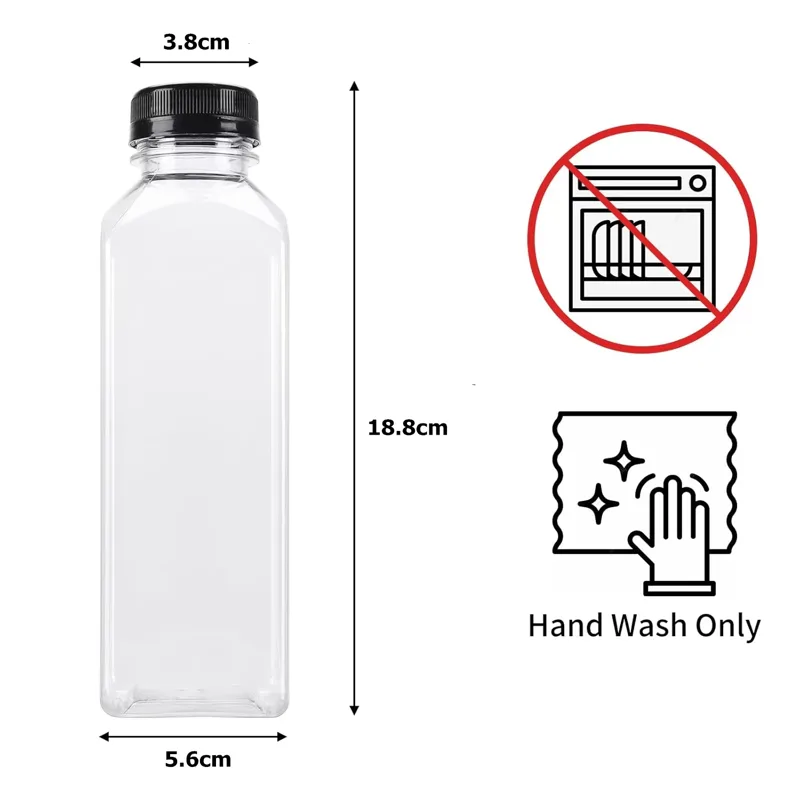 500ML Juice Bottles with Caps  - огляд і ціна Water Bottle Blank