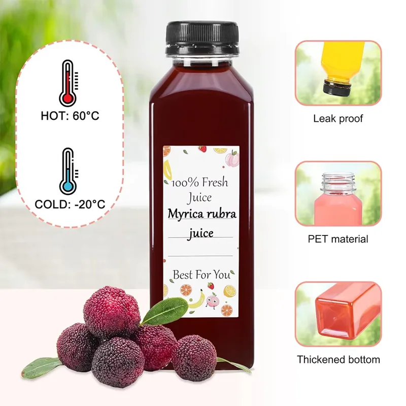 500ML Juice Bottles with Caps  - огляд і ціна Water Bottle Blank