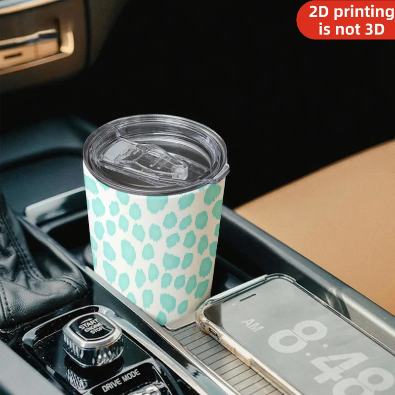 20oz Mint Teal Watercolor Leop - огляд і ціна Tumbler 20Oz White