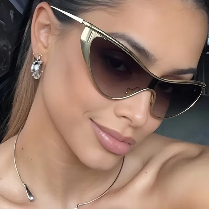 Rimless Y2K Style Sunglasses R - огляд і ціна Metal Photo Panel