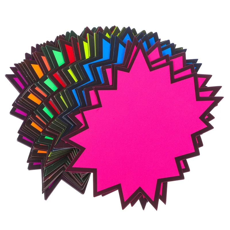 80Pcs Fluorescent Burst Price  - огляд і ціна Yard Sign Blank