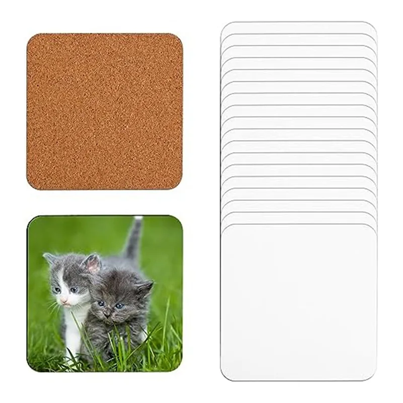 ABGE-40 PCS Sublimation Coaste - огляд і ціна Coaster Sublimation Blank