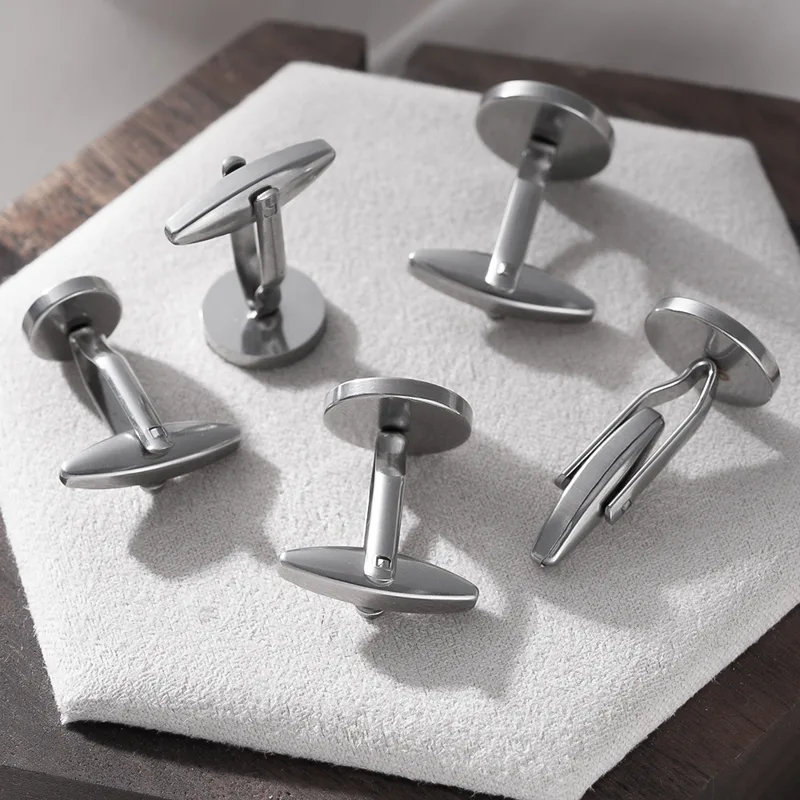 5Pcs Stainless Steel Cufflinks - огляд і ціна Metal Photo Panel