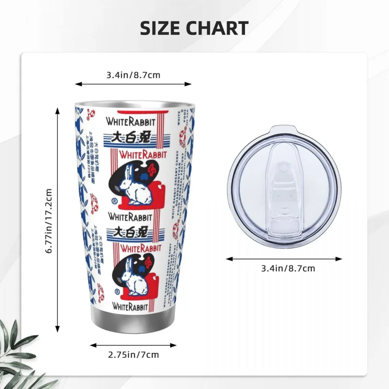 White Rabbit Candy Stainless S - огляд і ціна Tumbler 20Oz White