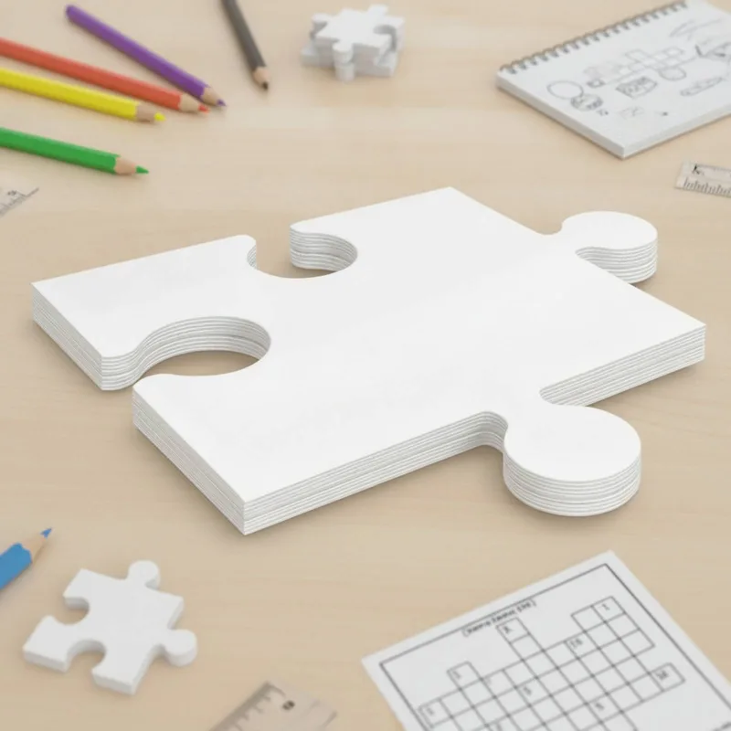 24 Pieces Blank Cardboard Puzz - огляд і ціна Puzzle Blank White