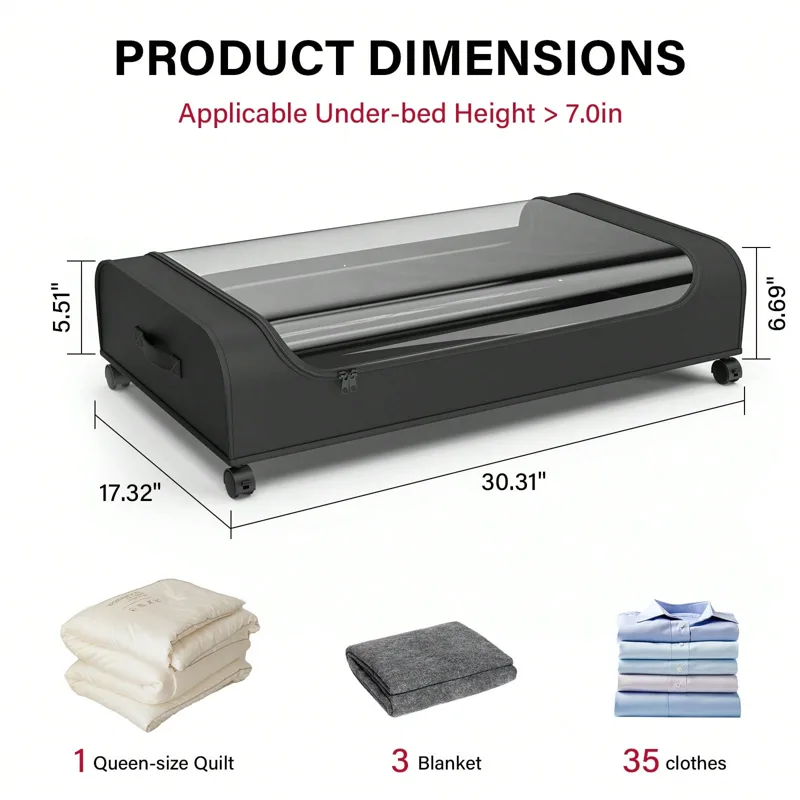 Underbed Storage Organizer Wit - огляд і ціна Metal Photo Panel