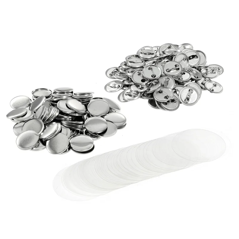 100PCS Metal Back Badge Button - огляд і ціна Button Badge Blank