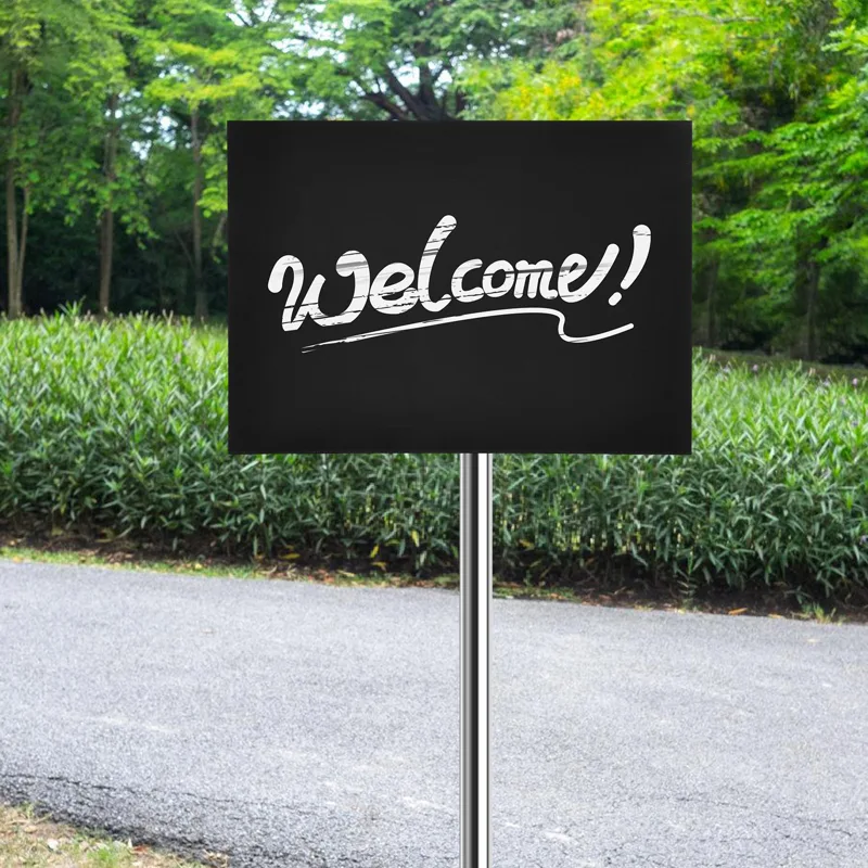 2Pcs Blank Yard Signs for Gard - огляд і ціна Yard Sign Blank