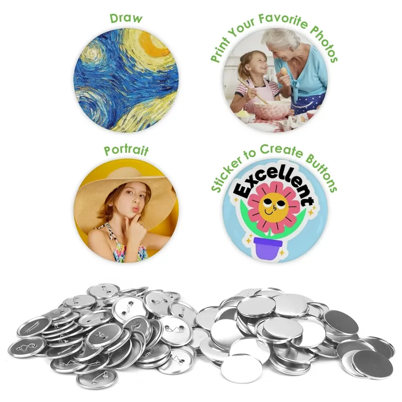 100PCS Blank Button Making Sup - огляд і ціна Button Badge Blank