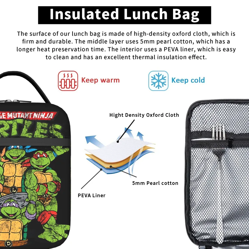 Logo TMNT Cartoon Anime  Insul - огляд і ціна Tote Bag Sublimation