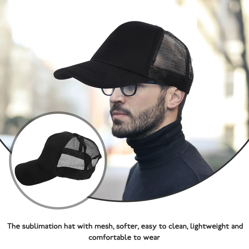 10Pcs Mesh Baseball Caps Subli - огляд і ціна Hat Sublimation Blank