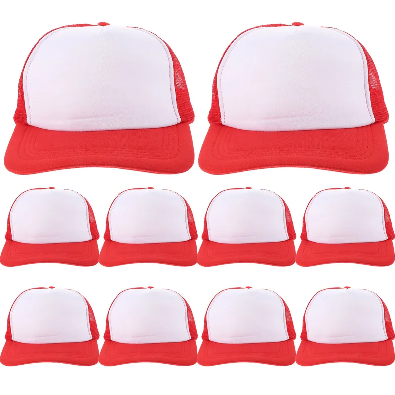 10Pcs Blank Baseball Hats Mesh - огляд і ціна Hat Sublimation Blank
