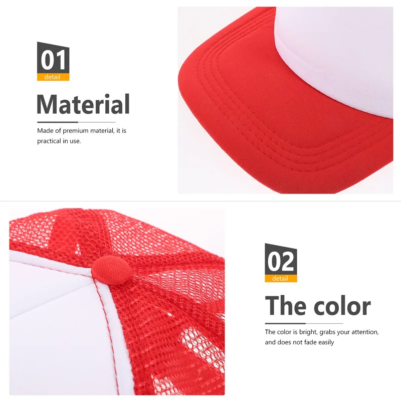 10Pcs Blank Baseball Hats Mesh - огляд і ціна Hat Sublimation Blank