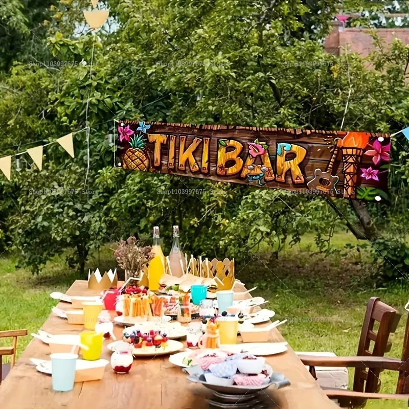 Tiki Bar Banner Tropical Hawai - огляд і ціна Yard Sign Blank