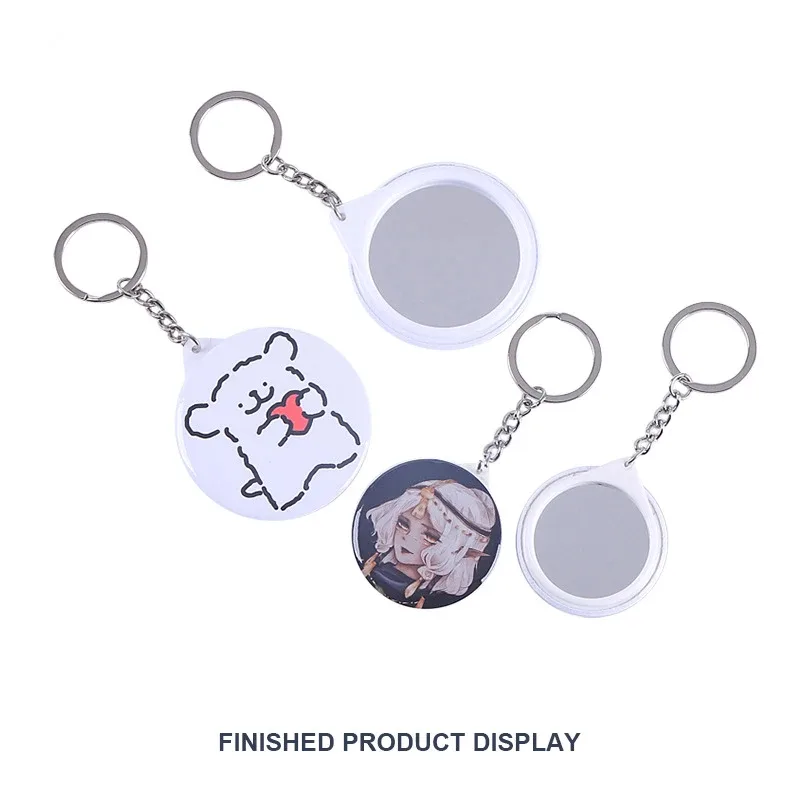 New 100PCS Key Ring Mirror Bla - огляд і ціна Button Badge Blank
