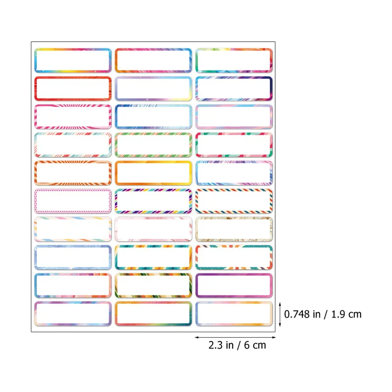 10 Sheets Writable Name Tag St - огляд і ціна Water Bottle Blank