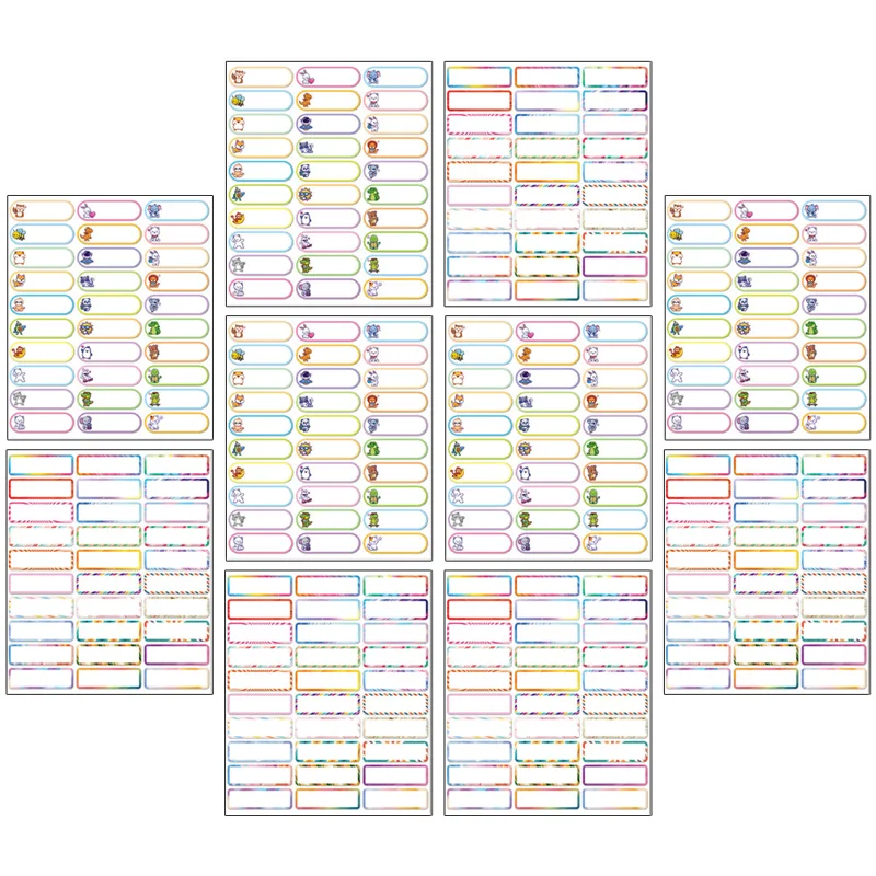 10 Sheets Writable Name Tag St - огляд і ціна Water Bottle Blank